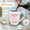 thumbnail image 2 of Christian Art Gifts Inspirational Ceramic Coffee & Tea Mug for Women: Mercies are New Every Morning Encouraging Bible Verse, Microwave & Dishwasher Safe Novelty Drinkware, White & Pink Floral 12 oz., 2 of 5