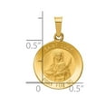 thumbnail image 3 of 14k Yellow Gold Saint Lucy Medal Pendant, 3 of 4
