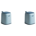 thumbnail image 3 of Advancent Hermoso bote de basura con mango de silicona: mantenga el espacio ordenado y con estilo Cesto de basura Muebles para el hogar Productos azul claro 2piezas, 3 of 6
