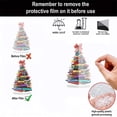 thumbnail image 5 of Acrylic Christmas Book Tree Sign Quality Inspirational for Home Office Decoration, 5 of 5