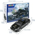 Naler Police Car Toys Plastic Vehicle Toy with Light and Sound Openable