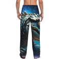 thumbnail image 7 of Salouo Starry Sky Colorful Crocodile A Print Pajama Pants for Men, Lounge Pants Elastic Waistband Casual Men's sleepwear Loungewear Sleep Pajama Pant -Medium, 7 of 7