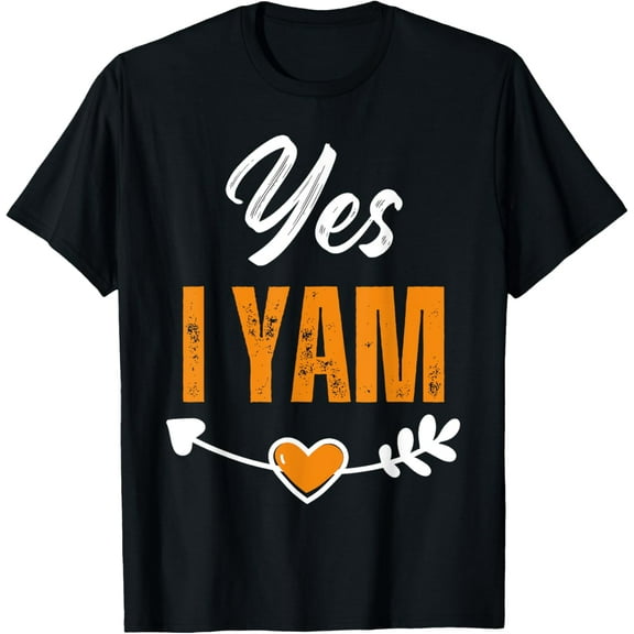 Yes I Yam matching She's My Sweet Potato couple thanksgiving T-Shirt