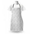 thumbnail image 3 of Abstract Apron, Monotone Composition of Hand Drawn Plantation Branches on a Plain Background, Unisex Kitchen Bib with Adjustable Neck for Cooking Gardening, Adult Size, Dark Grey White, by Ambesonne, 3 of 4