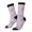 3 Black, variant on Pink Flamingo Print Adult Socks for Men & Women,Calf Socks, Ankle Socks,Boots Socks,Breathable Casual Sock,Unisex Crew Socks