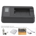 thumbnail image 1 of Li-50b NP-45/ Li-40B Camera Battery Single Charger USB Charging with LCD Screen Display Black, 1 of 7