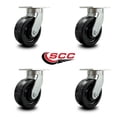 thumbnail image 2 of 8 Inch Extra Heavy Duty Phenolic Wheel Swivel Top Plate Caster Set of 4 SCC, 2 of 2