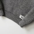 thumbnail image 6 of Povozer Boys School Uniform Sweater Kids Long Sleeve Pullover Fall Winter(Gray,8-9Y), 6 of 6