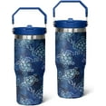 thumbnail image 2 of Turtle Tumbler 30oz,Turtle Lovers Gifts for Women Funny Birthday Gift for Youth Kids Travel Coffee Mug Cup Stainless Steel Tumbler with Handle, 2 of 6