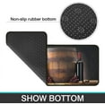 thumbnail image 4 of 2 Piece Wine Kitchen Rug Set, 3D Wine Glasses Kitchen Rugs and Mats Non Skid Washable Absorbent Microfiber Kitchen Floor Decor Mat 17"x47"+17"x30", 4 of 6