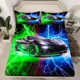 thumbnail image 2 of Castle Fairy Sport Car Twin Sheet Sets for Children Teens Adults,Speed Race Car Bedding, 2 of 7