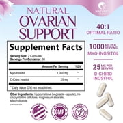 Myo Inositol Supplement & D Chiro, Premium 40:1 Ratio Myo-Inositol & D-Chiro, Natural Balance & Ovarian Health Support, Vitamin B8 Supplement - 60 Capsules (30 Day Supply)