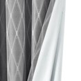 thumbnail image 4 of Pair Victoria 100% Blackout Curtain Panels Jacquard Thermal Insulated ( Set Of 2)- 108X120 - Gray, 4 of 7