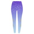 thumbnail image 3 of Gibobby Leggings deportivos mujer Leggings de yoga ajustados con estampado navideño degradado para mujer cuatro(Morado,G), 3 of 5