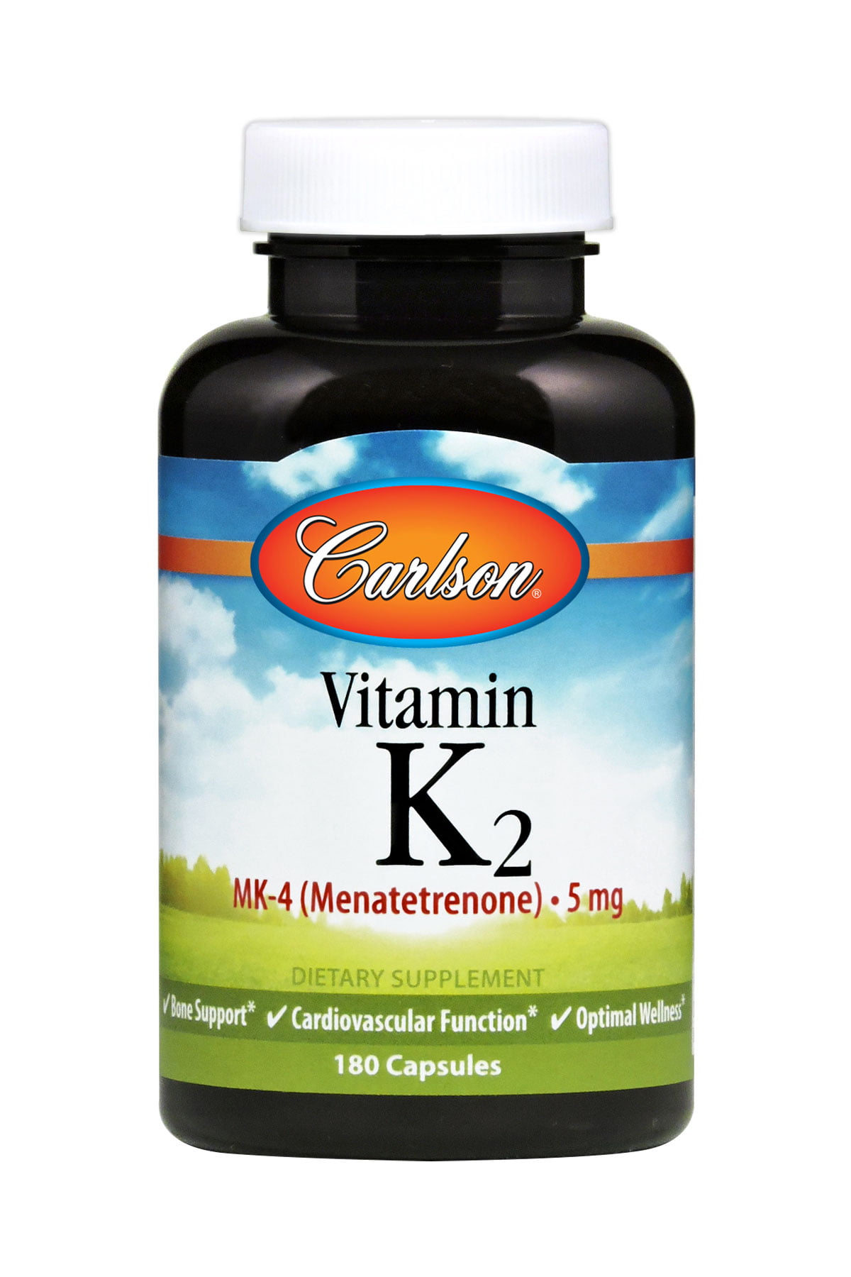 Carlson Vitamin K2 Capsules, 5 Mg, 180 Ct - Walmart.com ...