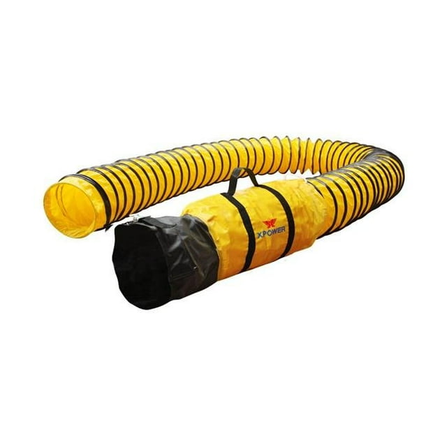 Xpower 8DH15 Tuyau de Ventilation Extra Flexible 8 Po. 15 Pi. en PVC