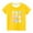 Yellow, variant on Zwiiyzr Toddler Baby Boys Girls Summer Clothes Trendy Cute Easter Dwarf Print Round Neck Print Short Sleeve Top for 3-14 Years Black