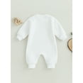 thumbnail image 5 of Bagilaanoe Newborn Baby Girl Boys Fall Jumpsuit Letter Embroidery Long Sleeve Bodysuit 3M 6M 12M 18M Infant Casual One Piece Rompers, 5 of 8