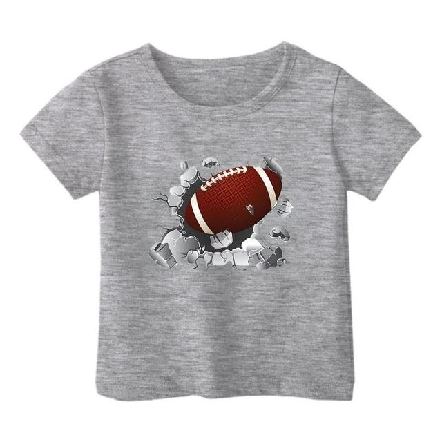 HVOBBTY T-shirt Décontracté à Manches Courtes pour Tout-Petits, T-shirt Décontracté Ample à Manches Courtes Col Rond Confortable pour Adultes Gris, 9 Ans