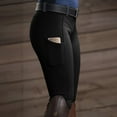 thumbnail image 2 of YOIAVAIOY Women Horse Riding Pants Stretch Slim Yoga Pants High Waisted Solid Lightweight Horseback Tights with Pocket Black XL, 2 of 7