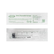 20mL Luer Slip Syringe (50Pack), Sterile, Individually Wrapped, Syringes for Liquid, Scientific Labs, Feeding Syringes for Pets, Measurement, Medicine, Dispensing, Oral, Clear