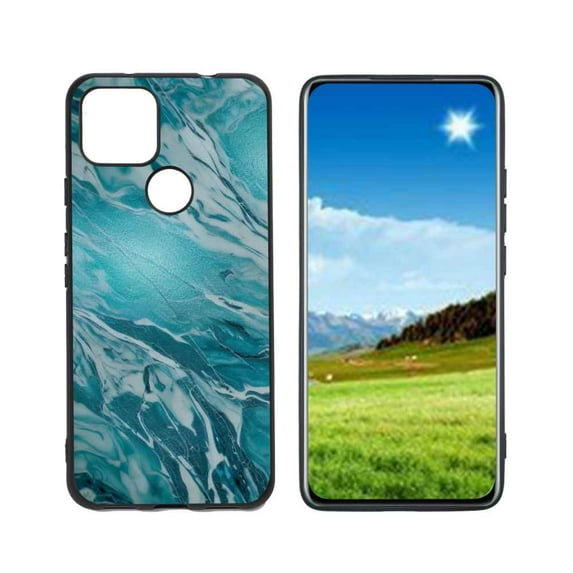 Compatible with Google Pixel 5A 5G Phone Case, Marble-Custom13 Case Men Women, Flexible Silicone Shockproof Case for Google Pixel 5A 5G