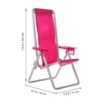 thumbnail image 3 of HINTRMENT 2Pcs Small Folding Beach Chair Red Color for Collectors Display, 3 of 4