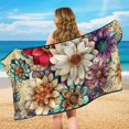 thumbnail image 6 of XYZCANDO Car Seat Cover Towel Washable Automotive Front Seat Protector for Workout Running, Sport Towel Seat Cushion Sweatproof, Flowers Pattern, 6 of 11