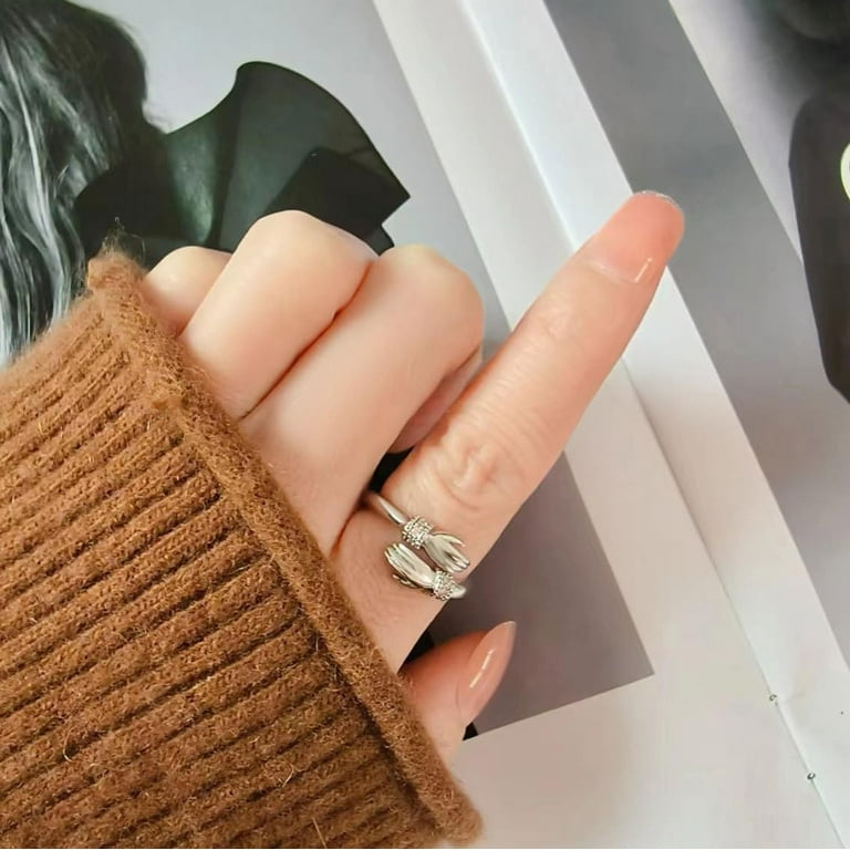 To My Granddaughter Hug Ring For Hope Rings, Inspirational