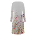 thumbnail image 4 of Vestido tipo jersey con cuello redondo y manga larga estampado a la moda para mujer Pompotops  hdfakjf4679, 4 of 5