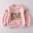 thumbnail image 3 of enyan Toddler Baby Girl Clothes 6M 12M 18M 24M 3T 4T Fall Winter Outfits Gifts Sweatshirts Long Jeans Pants 2-Piece Set Pink，3-4 Years, 3 of 6