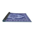 thumbnail image 2 of Ahgly Company Indoor Square Persian Blue Traditional Area Rugs, 5' Square, 2 of 4