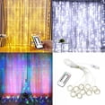 thumbnail image 2 of PENGXIANG Final Clear Out! 3M 300 LED USB Curtain String Lights Flash Fairy Control For New Year Christmas Outdoor Garland Remote Wedding Home Decor, 2 of 8