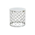 thumbnail image 1 of Topline Home Furnishings Round End Table with Faux Marble Top, 1 of 2
