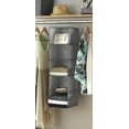 thumbnail image 2 of Whitmor Hanging Accessory Shelves 5 Open Sweater Shelves Crosshatch Gray, 2 of 5