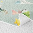 thumbnail image 5 of Feelyou Castle Star Cloud Dragon Bed Spread Queen for Boys Girls, Kawaii Cartoon Animal Queen Coverlet Set, Green, 3pcs, 5 of 7