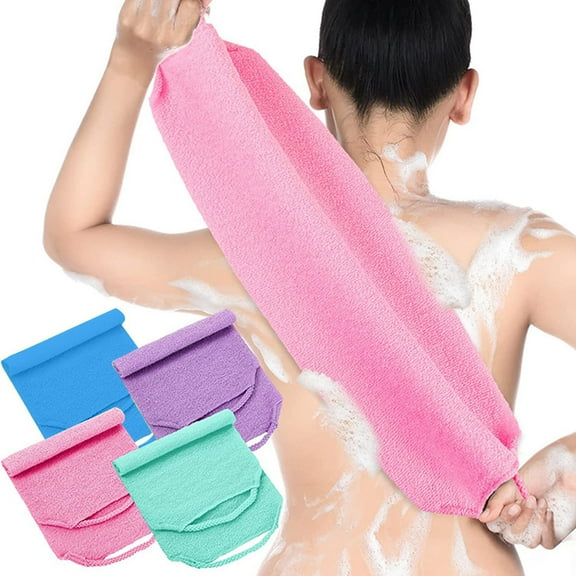 SSZMDLB under $5 Shower Towel, Exfoliating Bath Scrubber, Back Rubbing Towel for Men, Women, Deep Cleaning Body Scrub, Skin Renewal, Spa Treatment, Personal Hygiene, Bathroom Essential