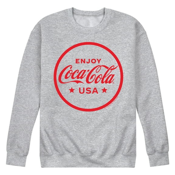 Coca-Cola - Enjoy Coca Cola USA - Men's Crew Neck Fleece Pullover