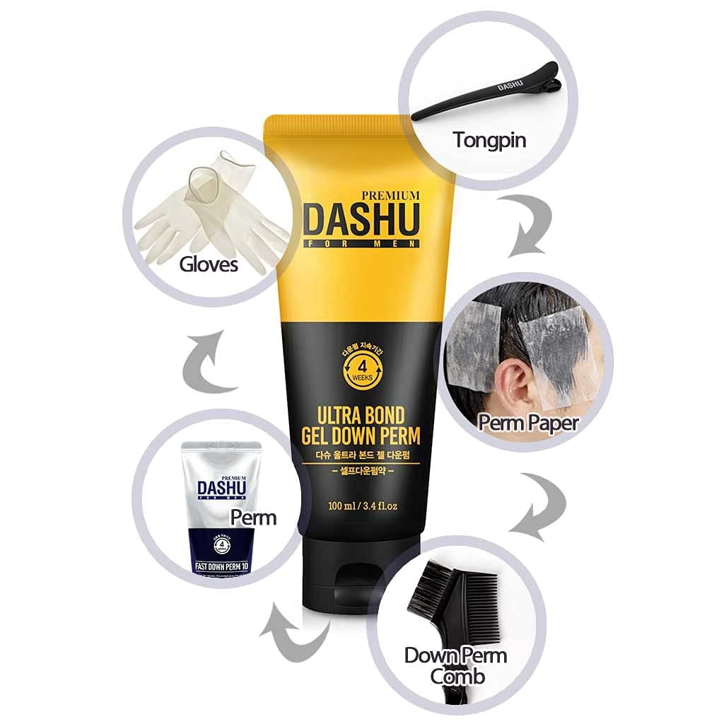 Dashu For Men, Ultra Bond Gel Down Perm, 3.38 fl oz (100 ml)