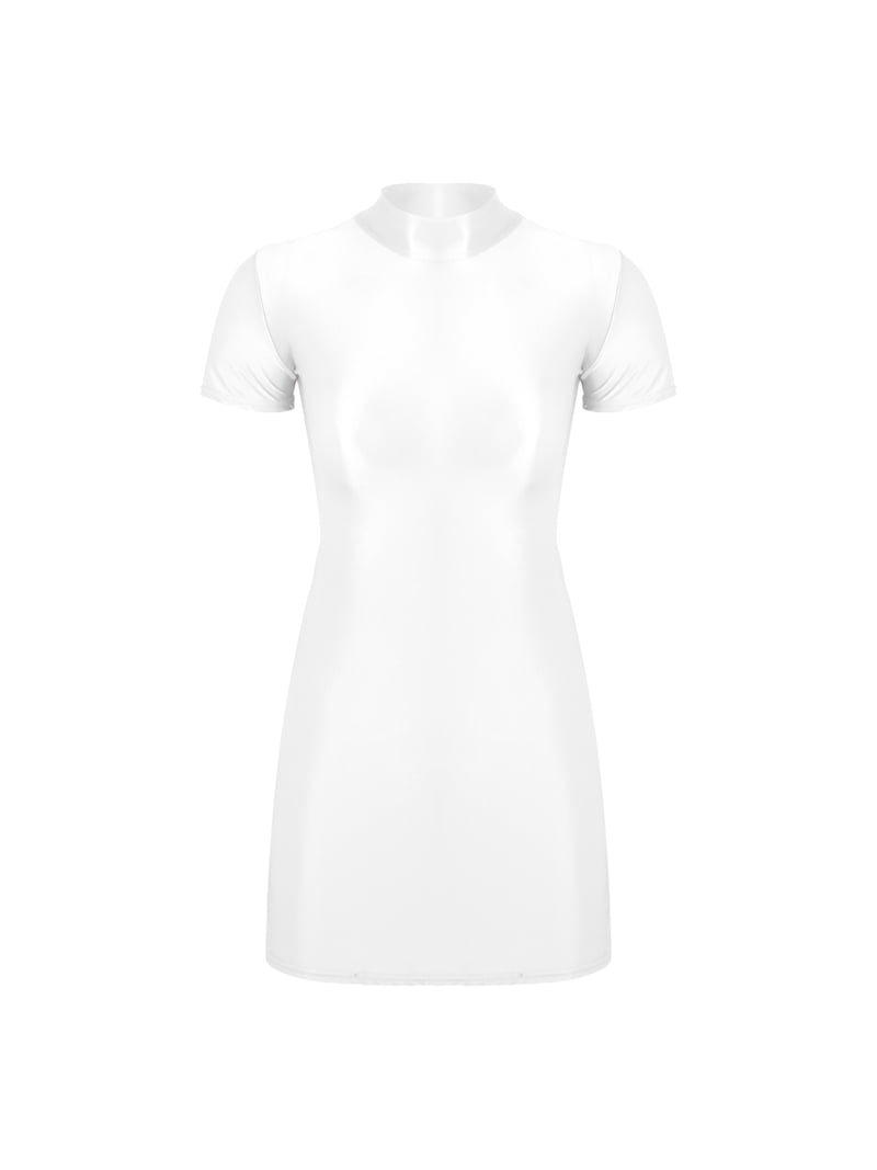 mock neck t shirt dress 1837GD
