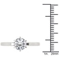 thumbnail image 4 of 1 Carat T.W. Diamond Euro Style Solitaire 14kt White Gold Engagement Ring, 4 of 5