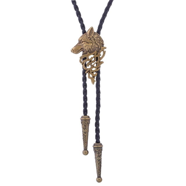 Bolo Tie / Wolf Western Cowboy Rodeo Vintage Retro Accesorios Aleación / Navidad Hombres Mujeres / , AMARILLO Yinane collar de lazo de bolo