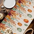 thumbnail image 2 of Thanksgiving Pumpkin Table Runner, Autumn Thanksgiving Kitchen Dining Table Decoration for Home Party Decor 13x70 Inches, 2 of 9