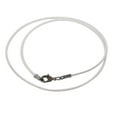 thumbnail image 1 of Gunmetal 1.8mm Fine White Leather Cord Necklace, 1 of 3