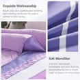 thumbnail image 5 of Davulos Queen Comforter Set ,7 Pieces Bed in a Bag Purple Stripes Geometric Bedding Set All Season Boho Bed Set for Women Men Teens Bedroom Decorations, 5 of 7