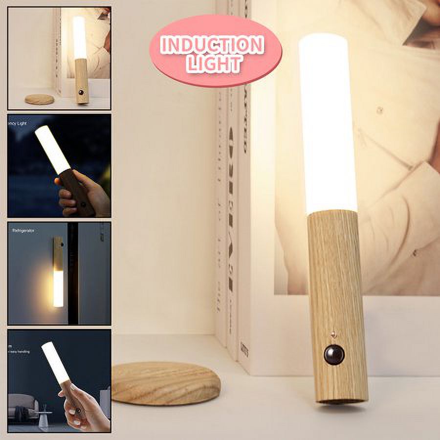 LANDGOO 1Pack Wall Sconce Lamp Induction Motion Sensor Cabinet Light LED Night Light USB Rechargeable - image 8 of 11
