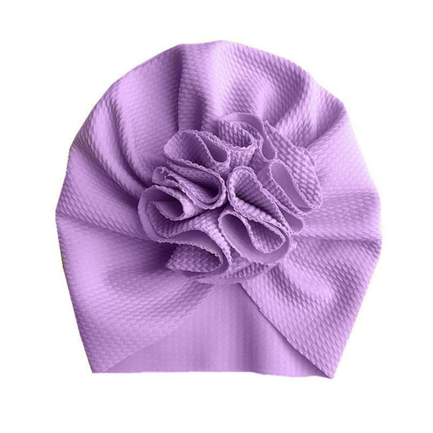Gorro de flores para bebé, turbante suave para niña, gorro para bebé recién nacido