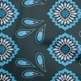 thumbnail image 1 of oneOone Cotton Poplin Dark Teal Green Fabric Asian Ornamental Diy Clothing Quilting Fabric Print Fabric By Yard 56 Inch Wide, 1 of 4