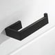 thumbnail image 1 of Soporte para papel higiénico perforado, soporte para papel higiénico de acero inoxidable 304, soporte de pared negro, soporte para papel higiénico para baño y cocina (negro, perfor, 1 of 5