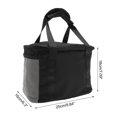thumbnail image 5 of Unique Bargains 1 Pc Portable Square Thermal Bag for Work 9.84"x6.3"x7.09" Black, 5 of 5